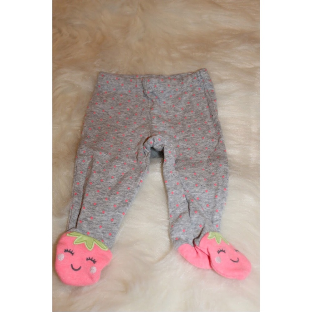 ‼️LIKE NEW‼️ Gray and Pink PolkA-Dotted Pants